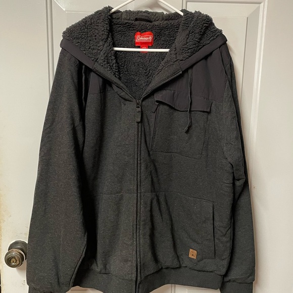 Coleman Black Fleece Jacket Size XL Mens - Picture 1 of 3